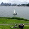 A view of Lake Union trom "Kite Hill" at Gas Works Park