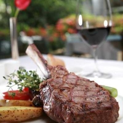 grilled 10 oz veal chop