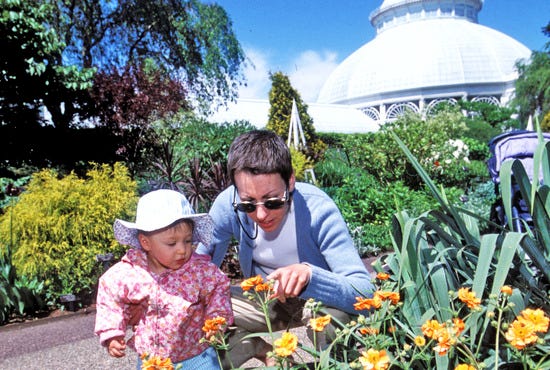 Adults and children can find something beautiful at the Garden