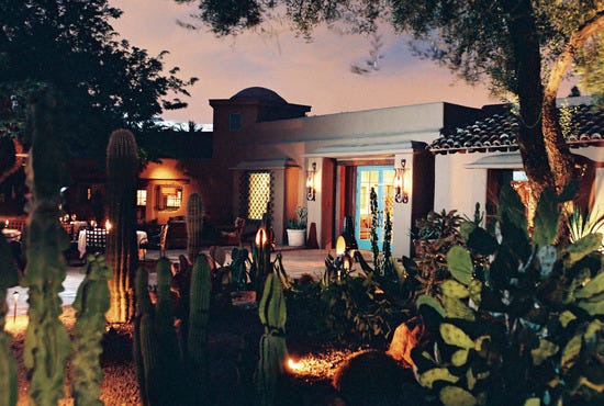 Lon's patio at night