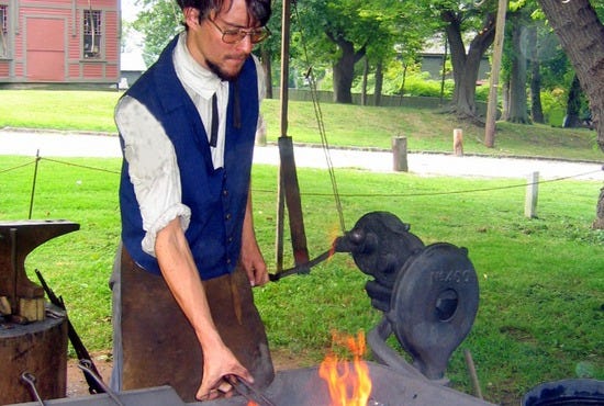 Blacksmith at work