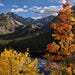 Leaves changing over Bear Lake