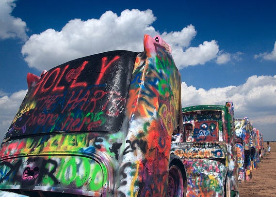 Pay Your Respects at Cadillac Ranch