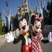 Mickey and Minnie Mouse in front of Cinderella's castle