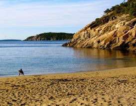 Mt. Desert Island's Sand Beach Offers Cool Escape