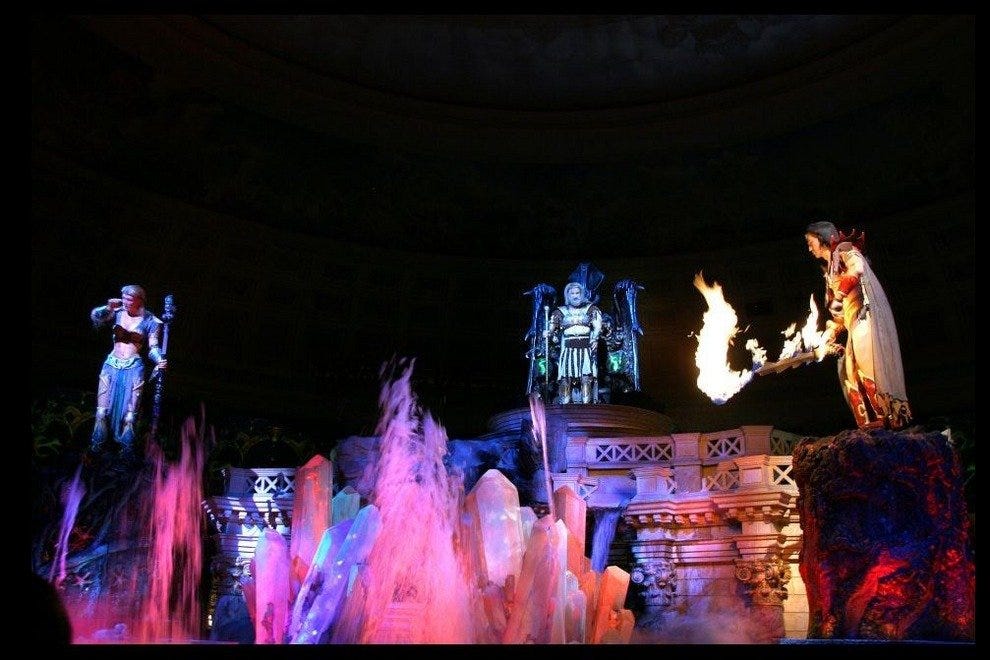 Fall of Atlantis at Caesars Palace Forum Shops Las Vegas Attractions