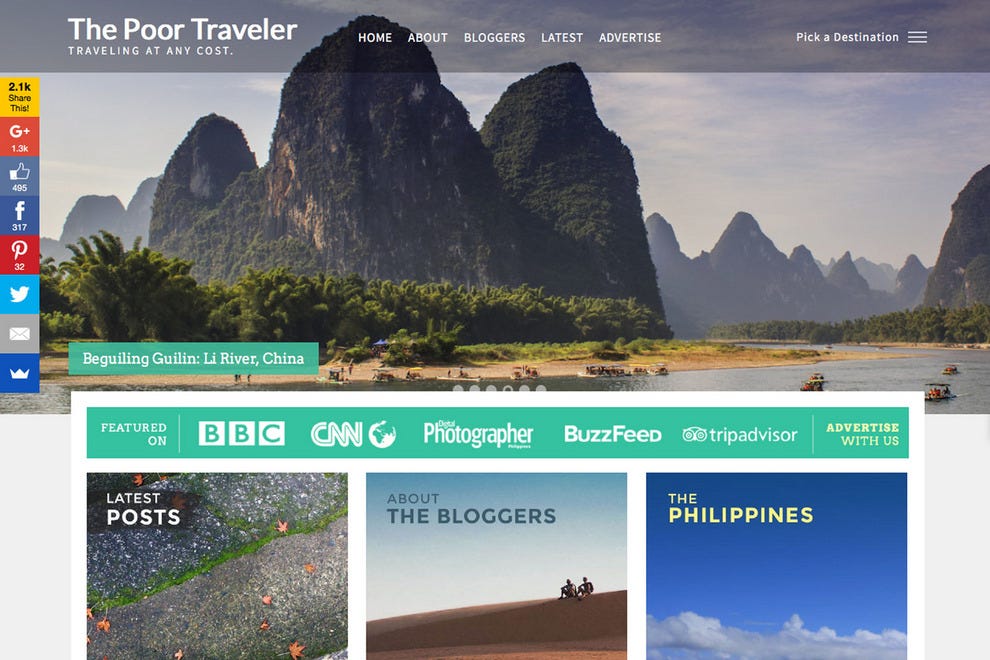 Best Budget Travel Blog Winners 2016 10Best Readers' Choice Travel Awards