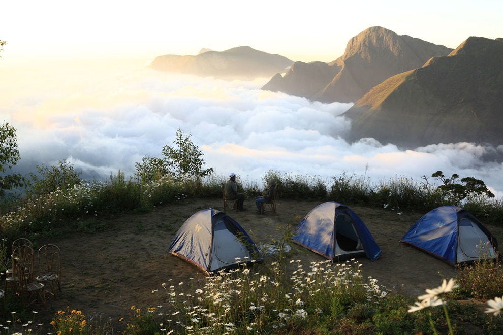 Tents at Top Station