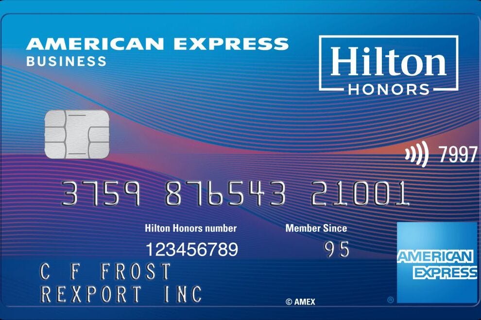 The Hilton Honors American Express Business Card