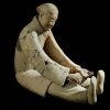 Seated musician, Qin Dynasty (221-206 BC)
Terracotta, 35 inches. Museum of the Terracotta Warriors and Horses of Emperor Qin Shihuang, Lintong. &Acirc;&copy; The Trustees of The British Museum with the kind permission of the Shaanxi Cultural Heritage Promotion Cente