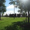 Chicago's Grant Park provides walking trails, dog friendly areas, and a playground.