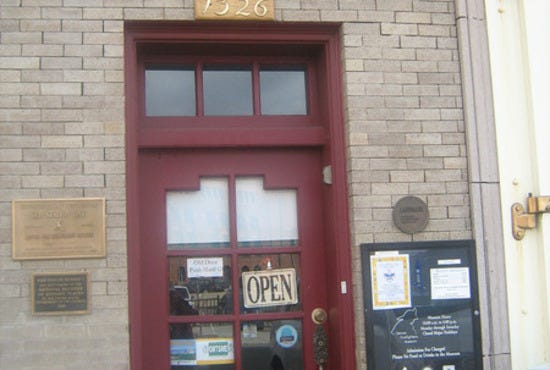 The museum's front door
