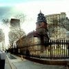 18th, 19th, and 20th Century buildings in the 21st Century morning sun.