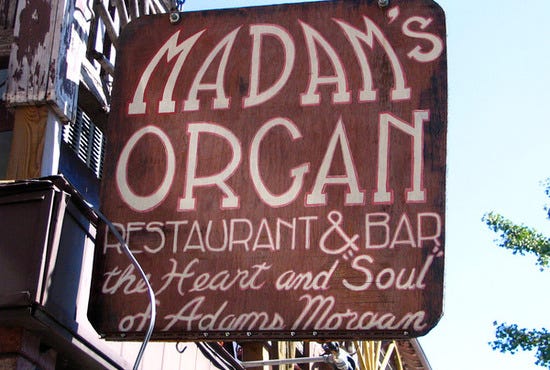 Madam's Organ sign