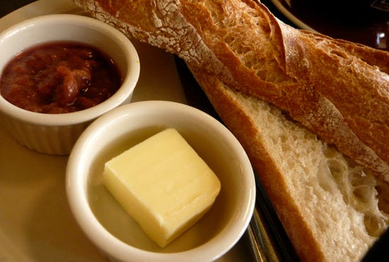 Pain, beurre, confiture
