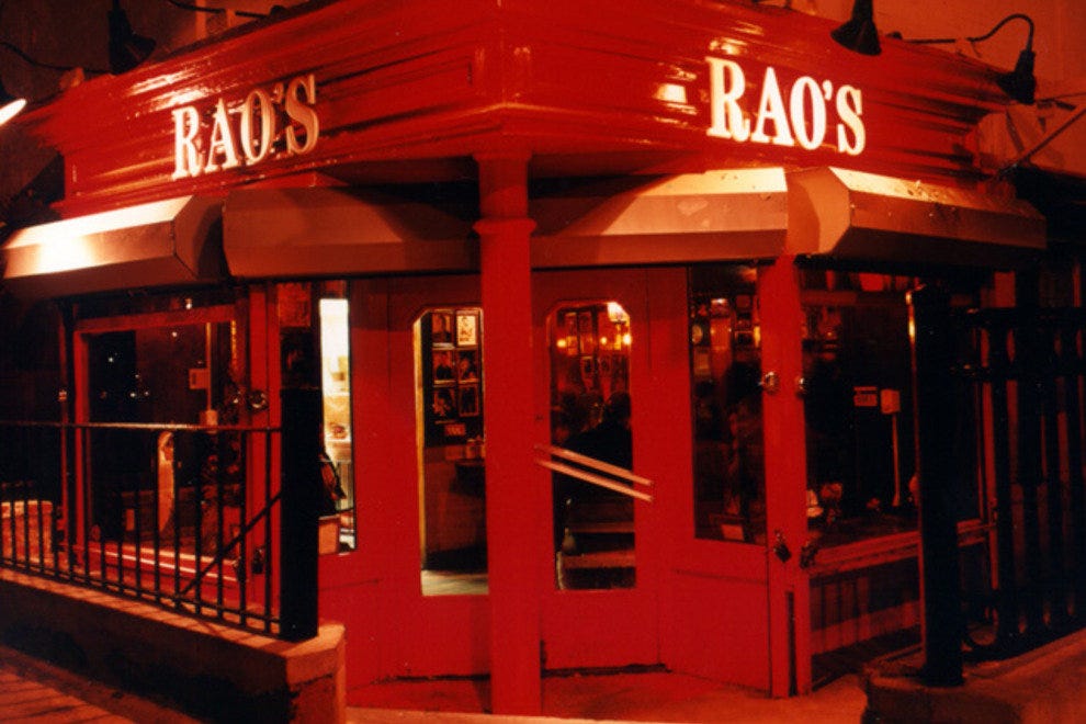 Rao's: New York Restaurants Review - 10Best Experts and Tourist Reviews