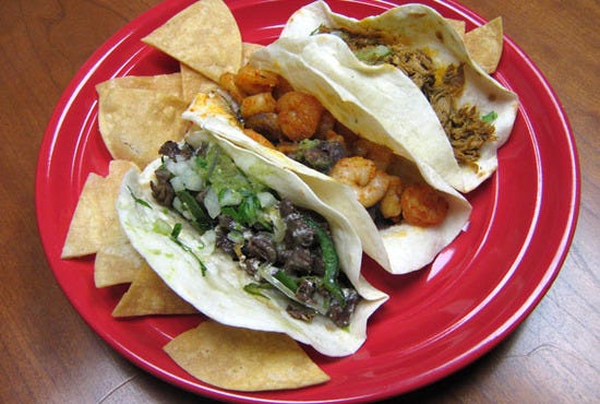 pampano-taqueria-chilorio-alambre-and-camaron-tacos