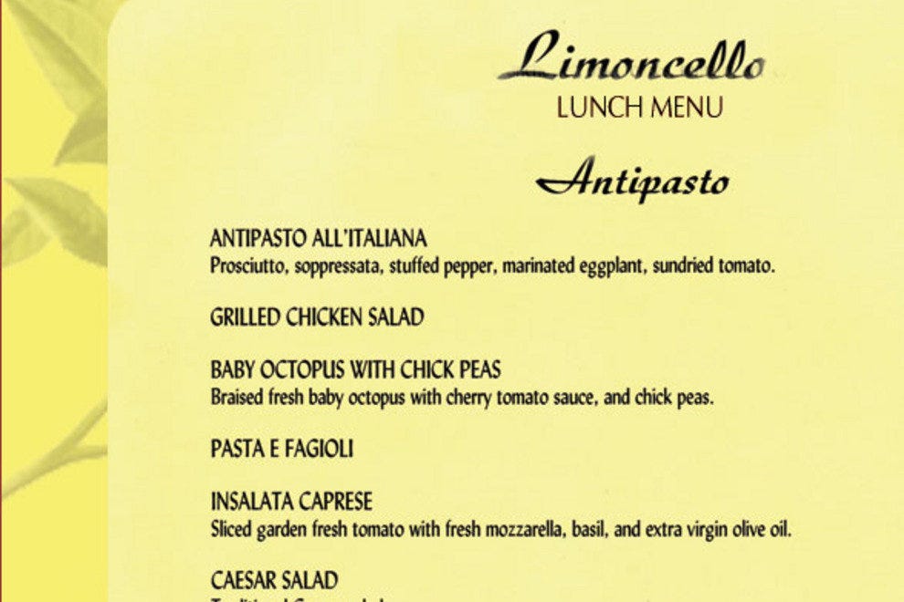 Ristorante Limoncello Boston Restaurants Review 10Best Experts and