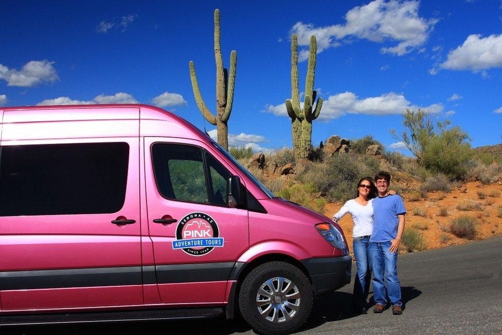 Climb Aboard Pink Adventure Tours Arrive in Scottsdale