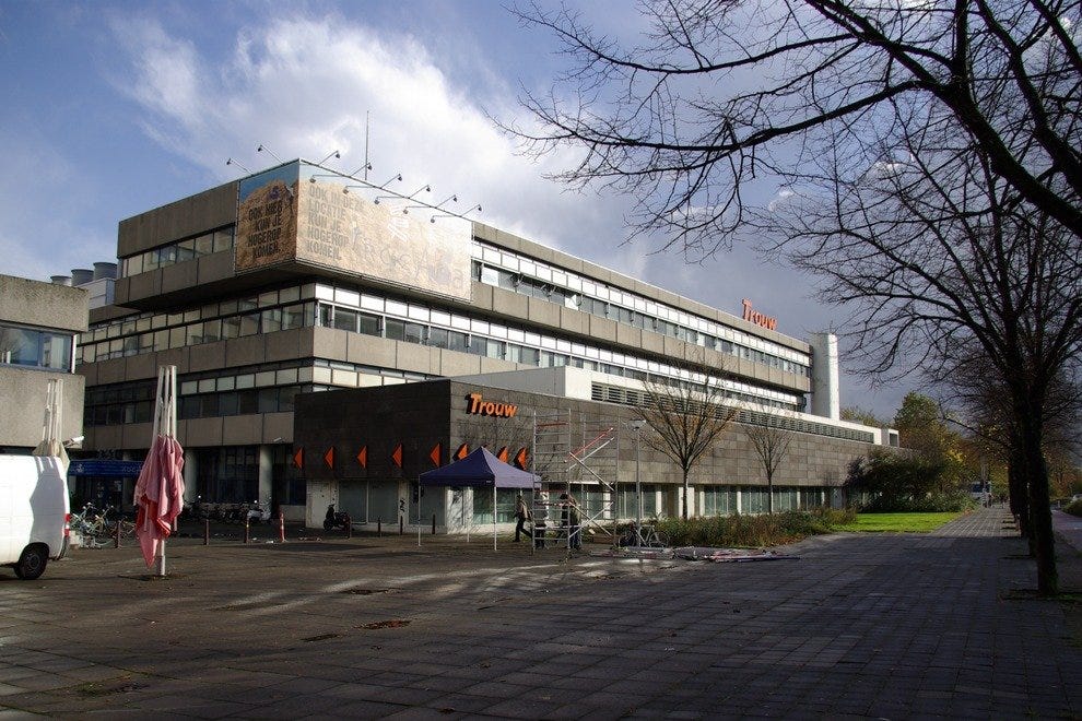 This former newspaper building in Amsterdam is now a club