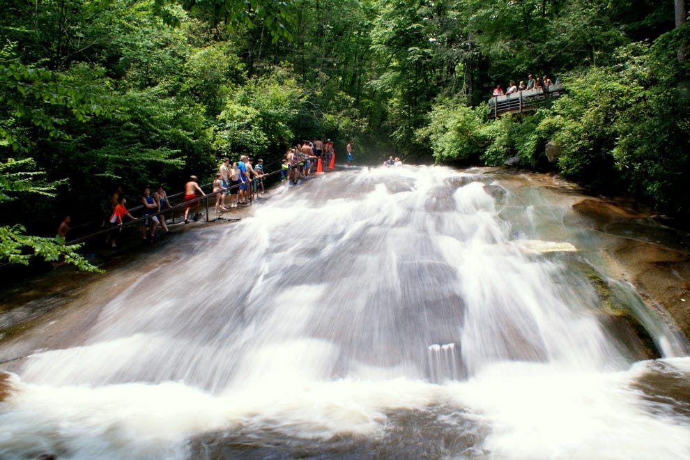Sliding Rock Natural Water Slide Sliding Rock Natural Water Slide