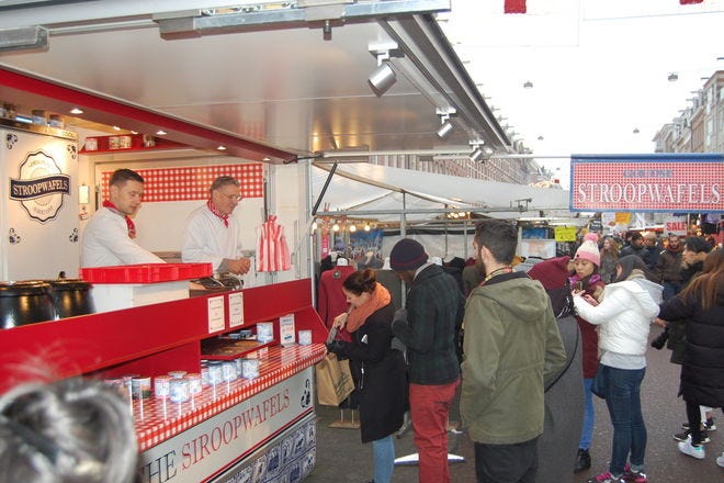 Original Stroopwafels Stand At The Albert Cuypmarkt Best Restaurants In Amsterdam