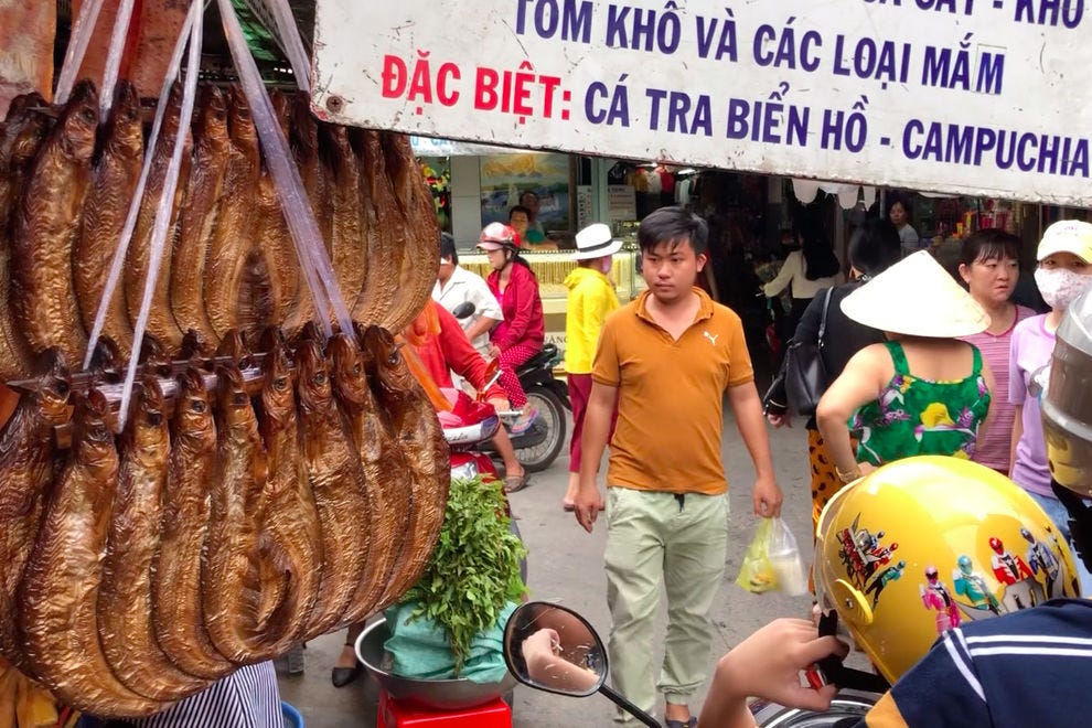 Street scenes from Ho Chi Minh City's Cambodian Market