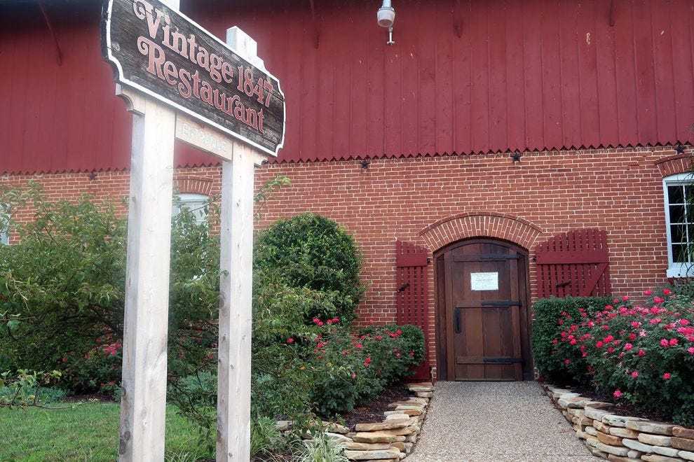 Stone Hill's Vintage Restaurant, housed in the winery's former carriage house and horse barn, serves German and American fare paired with Stone Hill's wines