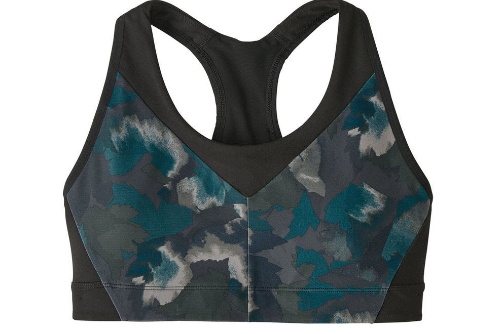 Active women hike and backpack in complete ease when wearing Patagonia's quick-dry sports bras