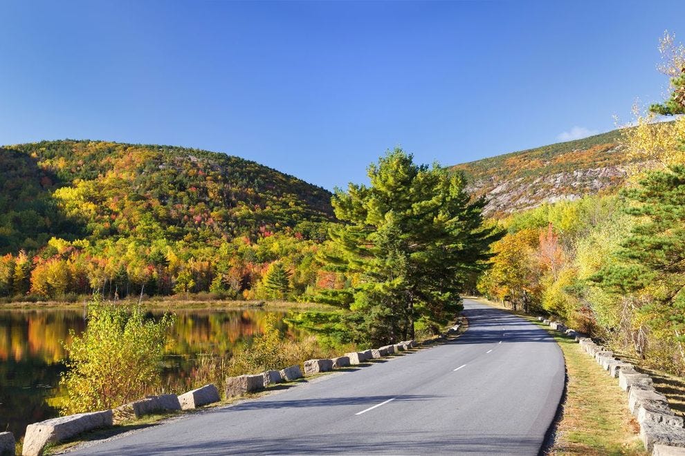 Park Loop Road at Acadia National Park