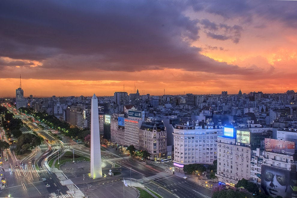 Obelisco y Av. 9 de Julio