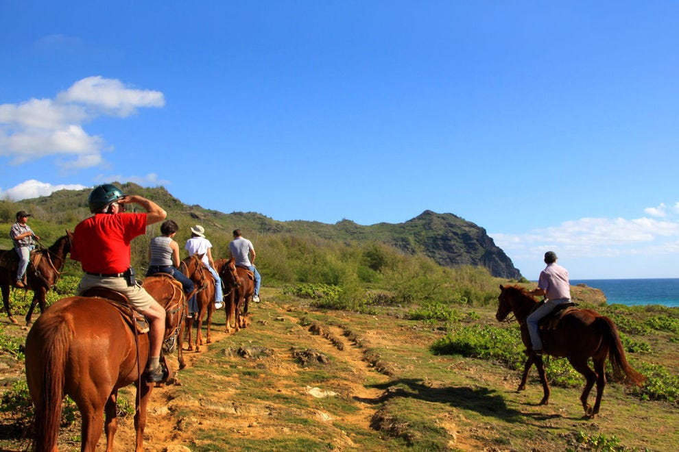 Horseback riding on Kauai's South Shore