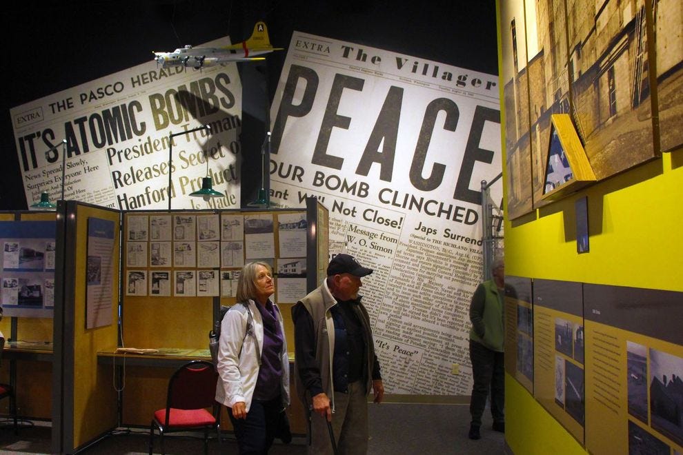 Atomic bomb exhibit at Reach Museum