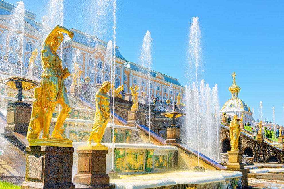 Peterhof fountains