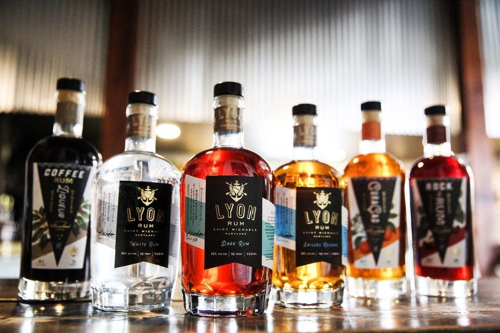 This Chesapeake Bay microdistillery makes their winning rum from Louisiana-grown sugarcane