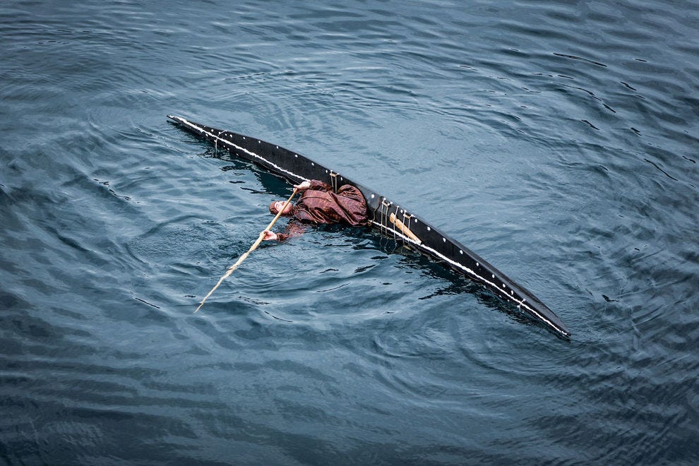 Greenlandic kayaker from Sisimiut