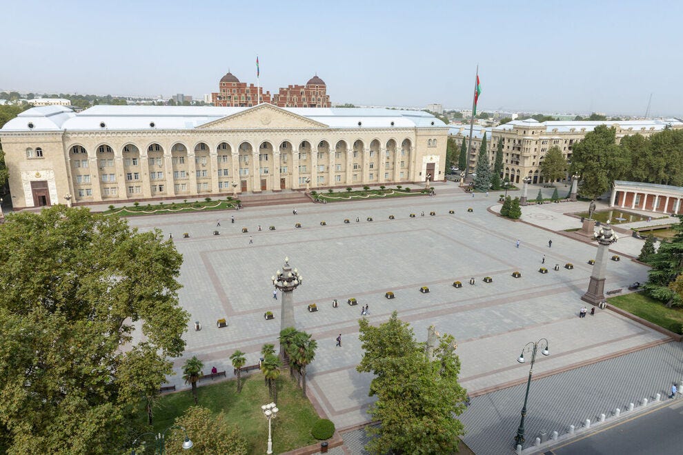 Central square in Ganja
