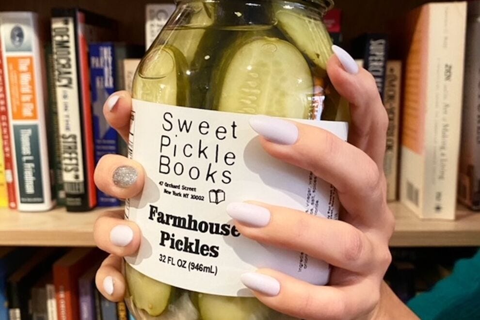 Want a pickle with your books?