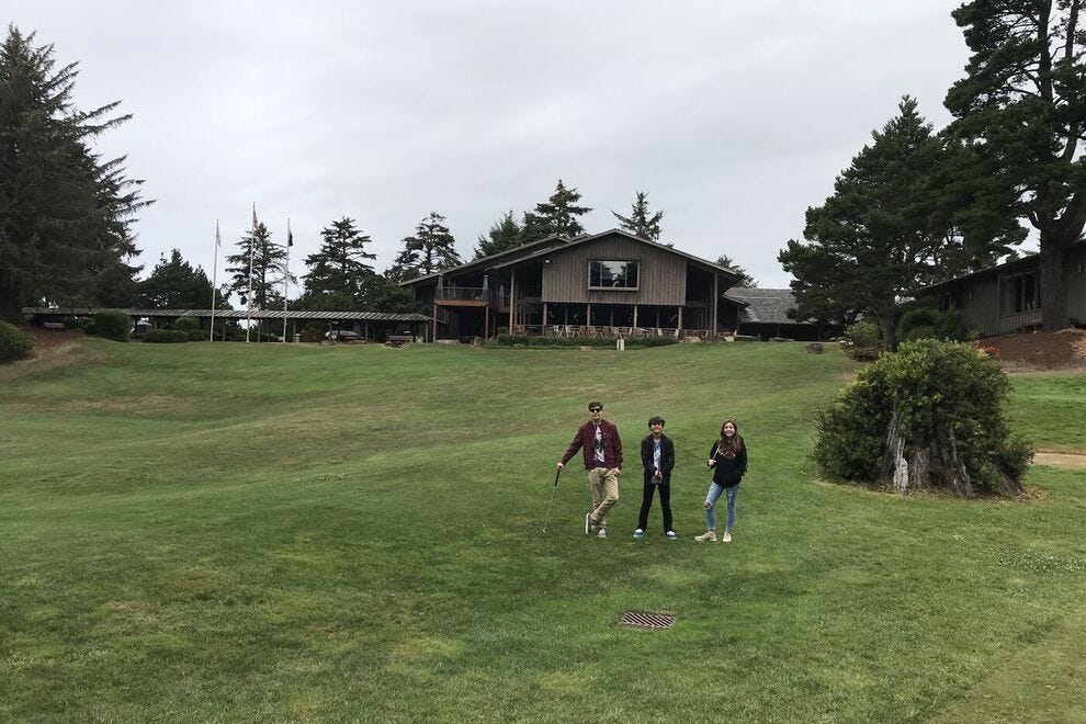 View of the main lodge at Salishan