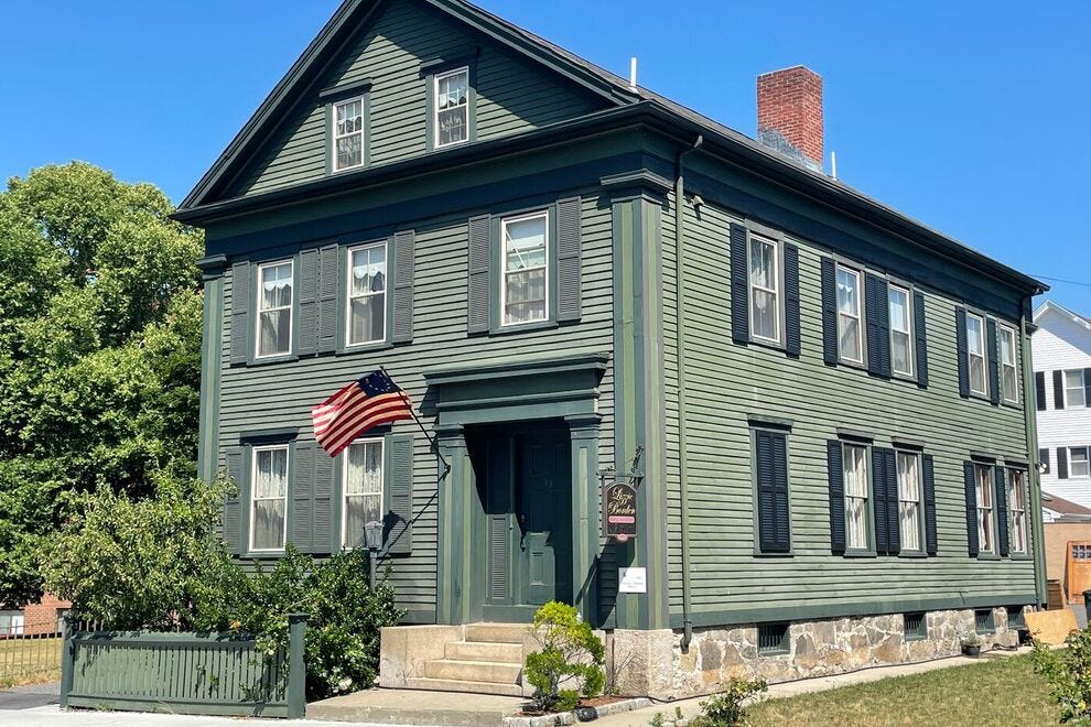 The Lizzie Borden House looks lovely in the summer sun