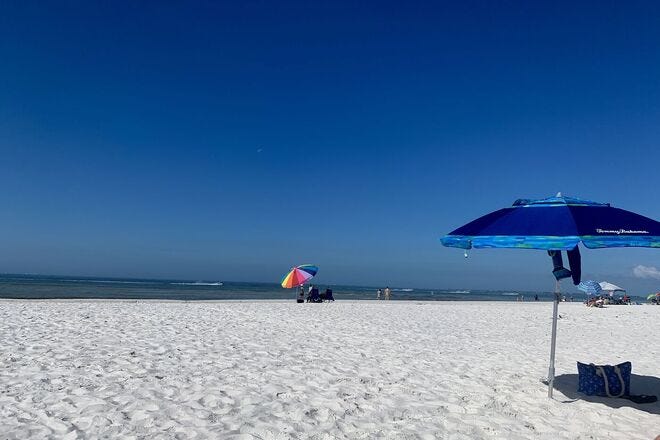 Swimming at Fort Myers Beach