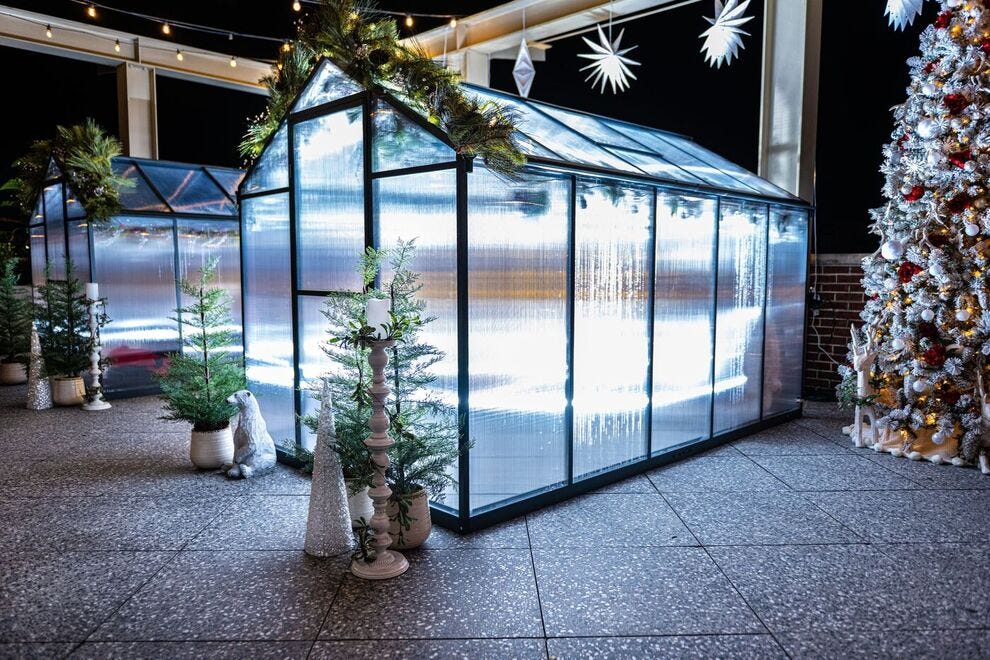 Only the chicest of gardeners will reserve a private rooftop greenhouse at The Lost Square