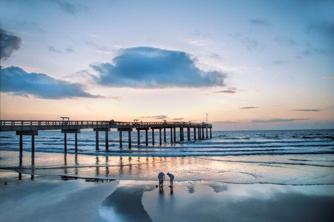 The original St. Augustine Beach race course ran 1,000 feet north of the pier