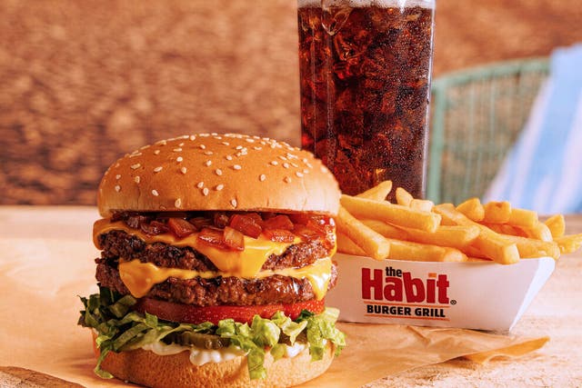 The Habit Burger Grill Lettuce Wrap Charburger Double Char - Habit Burger & Grill