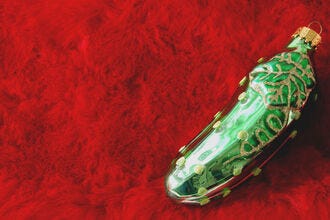 Is your pickle ornament really a German tradition?