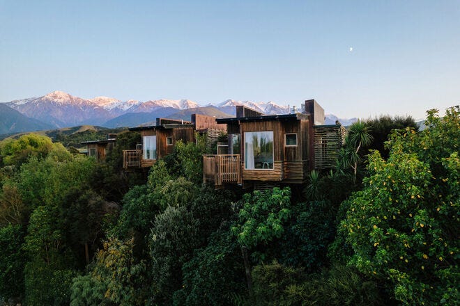You'll only want to leave these gorgeous treehouses for the included full breakfasts and three-course dinners