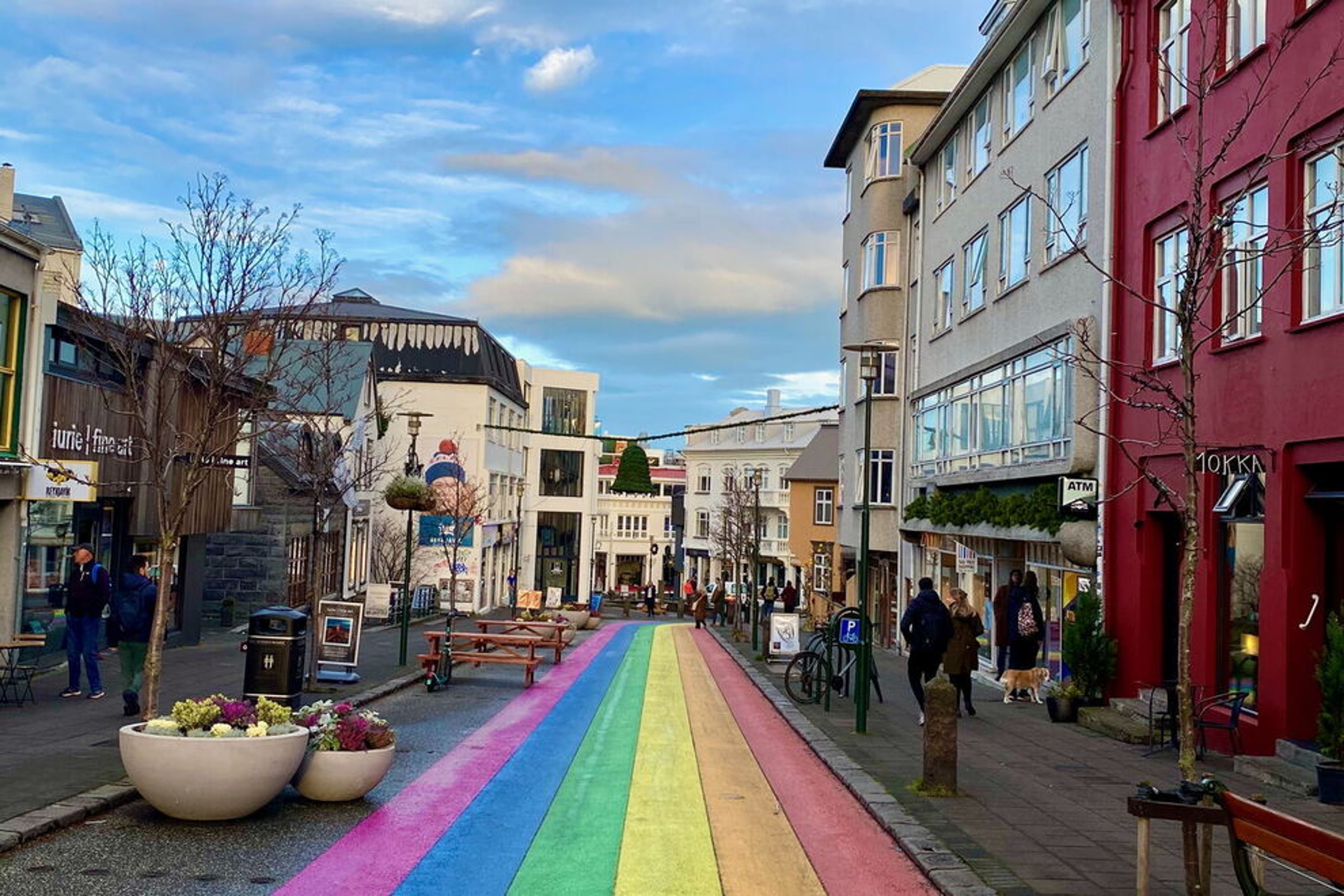 Reykjavik's rainbow street shows support for the LGBTQ community