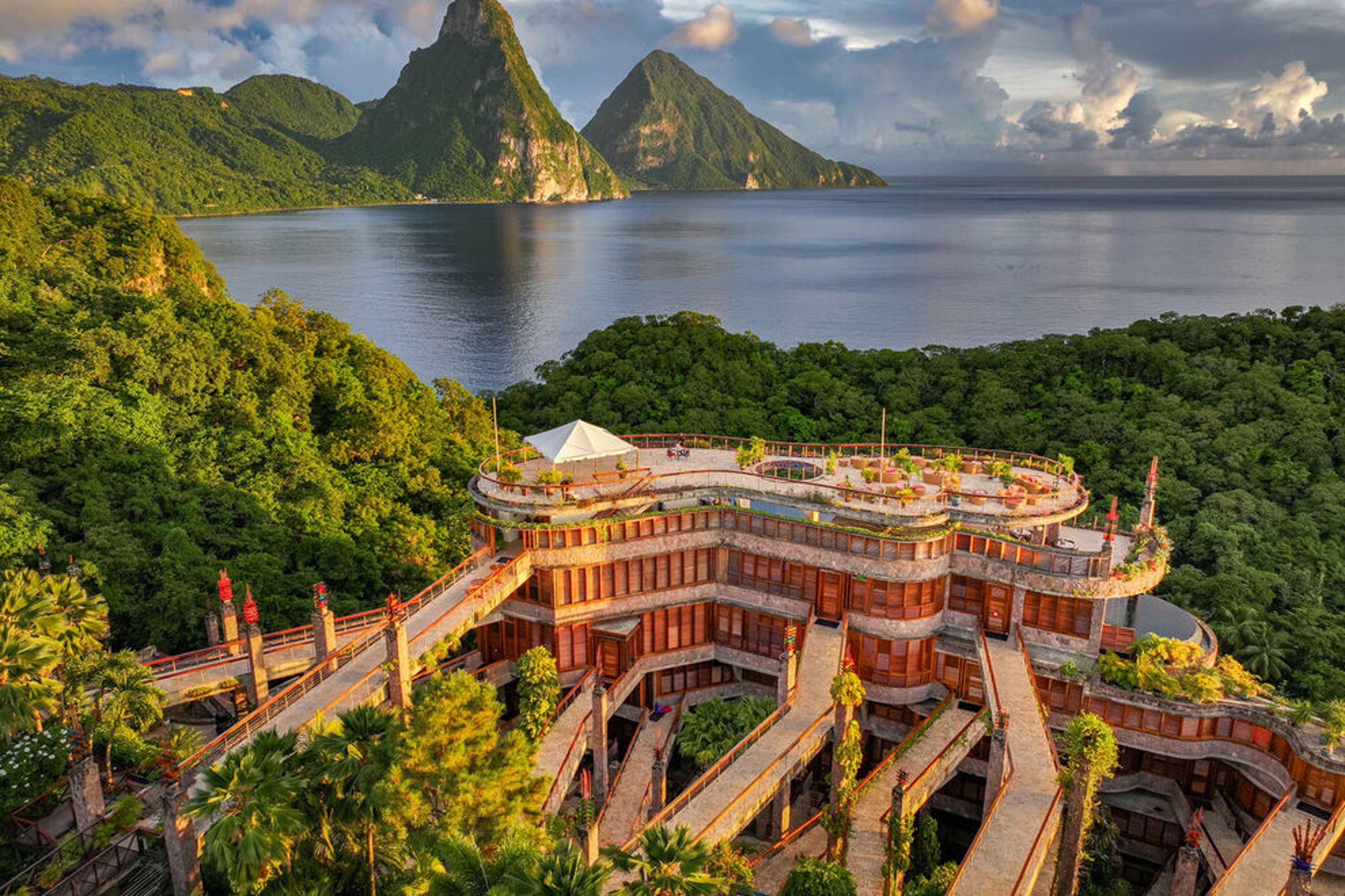 This engineering marvel is on the island of St. Lucia