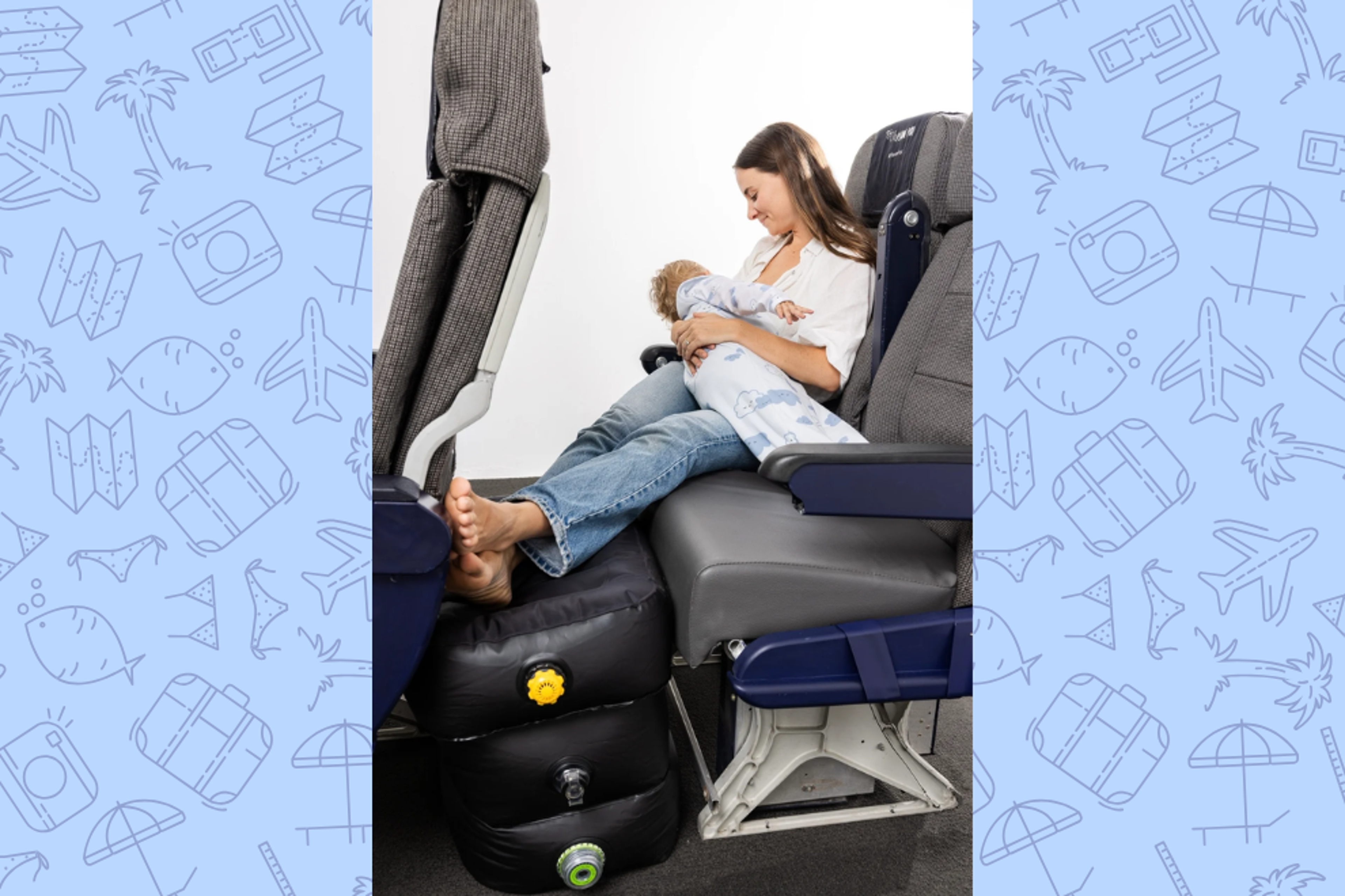 Travel gadgets: Inflatable foot rest